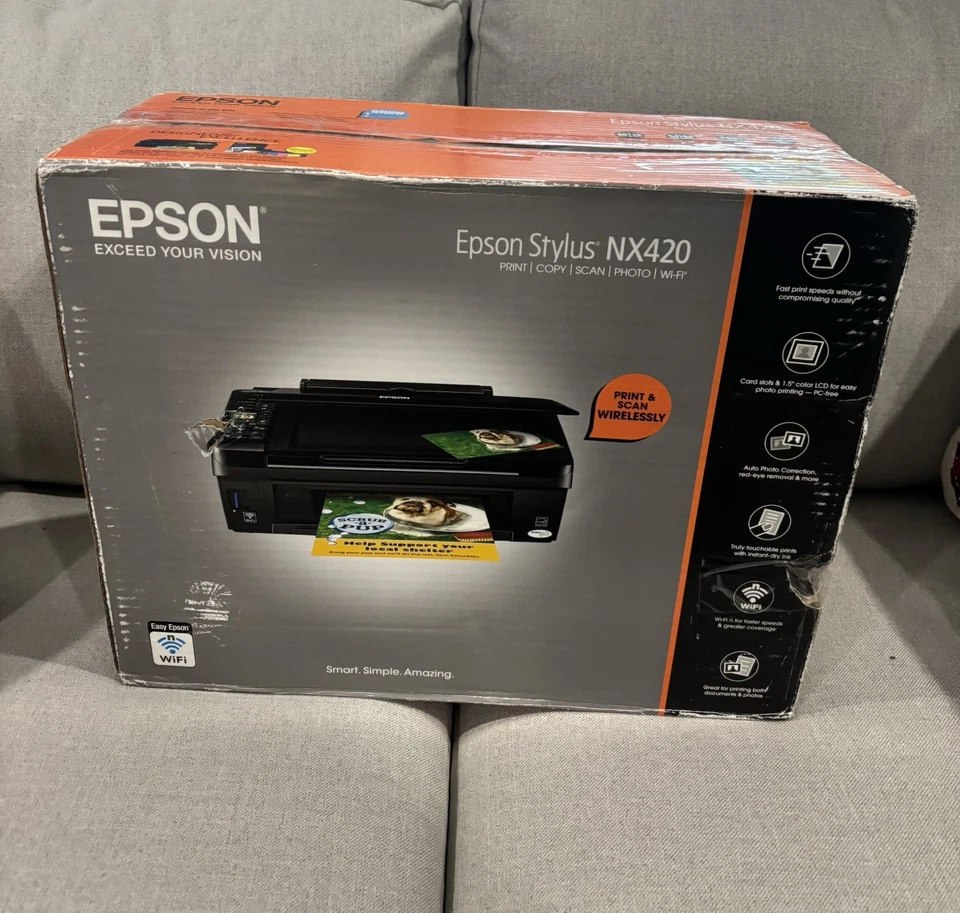 BRAND NEW - Epson Stylus NX420 All-In-One Inkjet Printer Wi-Fi - Image 1 of 4