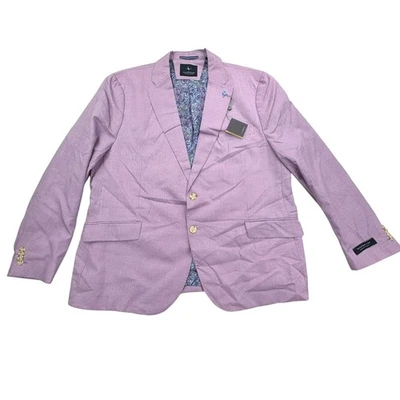 Blazer TailorByrd Para Hombres 48R Abrigo Deportivo Forrado de Cachemira Chaqueta de Dos Botones a Cuadros Foto 1 de 4