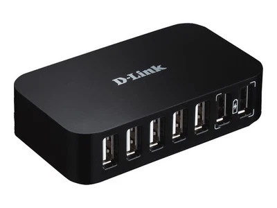 D-Link DUB-H7 USB 2.0 Type-B USB 2.0 480 Mbit/s Nero FCC CE C-Tick DUB-H7/E - Immagine 1 di 2