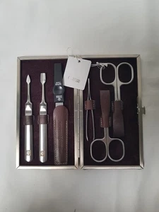 Maniküre- Etui Leder 6-tlg. mattiert "Pfeilring" - Bild 1 von 4