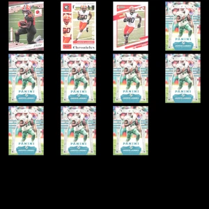 Lote de 11 tarjetas de fútbol americano Jarvis Landry Cleveland Browns Miami Dolphins 2017 Panini - Imagen 1 de 14