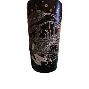 Starbucks 2019 Mermaid Siren Travel Tumbler 12 oz Ceramic/Lid Has Small Scratch - Picture 1 of 6