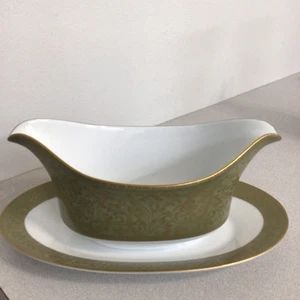 Sango VERSAILLES: Gravy Boat with Attached Tray, MINT Condition! Porcelain, 3632 - Picture 1 of 6