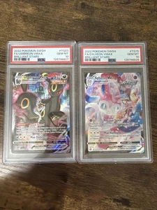 Umbreon VMAX TG23/TG30 e Sylveon TG15/TG30 stelle brillanti PSA 10 sequenziali - Foto 1 di 1