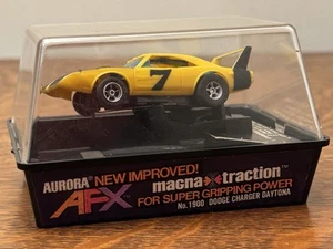  AFX AURORA  1753 YELLOW DODGE CHARGER SUPERBIRD DAYTONA CAR HO SLOT CAR NOS  - Picture 1 of 11
