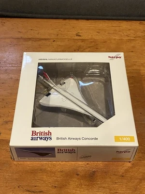 HERPA 1:400 BRITISH AIRWAYS CONCORDE - 562294 1:400 1000 Pieces Mint In Box MIB - image 1 of 4