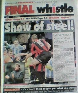 YEOVIL TOWN v HUDDERSFIELD TOWN 2010-11 FINAL WHISTLE HUDDERSFIELD EXAMINER - Picture 1 of 3