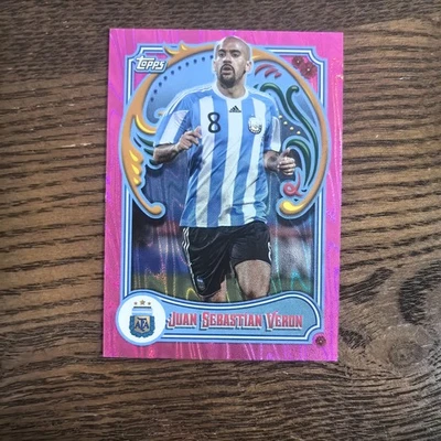 Juan Sebastian Veron 2023 Topps Fileteado Argentina Team Set Pink  Legends /50 - Image 1 of 2