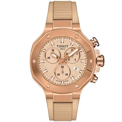 Tissot T-RACE 38mm Rose Gold Dial Men's Watch T1418173750100 - image 1 of 4