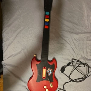 RedOctane SG Playstation 2 Guitar Hero Wired Controller Red PSLGH PS2 - Picture 1 of 4