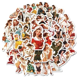 50 Stck. Erwachsene Aufkleber Bombe Vinyl Skateboard Gitarre Gepäck Sexy Mädchen Abziehbilder Pack - Bild 1 von 14