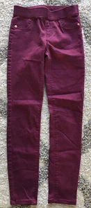 Maroon Girls Justice Slim Mid-Rise Legging Size 10 - Picture 1 of 4