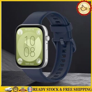 Silicone Strap Breathable Sports Bracelet for Huawei Watch Fit 3 (Midnight Blue) - Zdjęcie 1 z 9