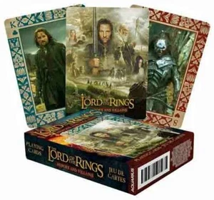 LORD OF THE RINGS - HEROES and VILLIANS Playing Cards Licensed by Aquarius - Picture 1 of 2