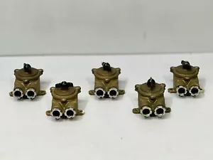Vintage alter DAE YANG Original Messing Industrie Wandschalter & Steckdose - 5er Set - Bild 1 von 15