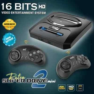 SEGA Mega Drive 2 Mini Console wireless Controllers 16 bit Vintage Game - Picture 1 of 5