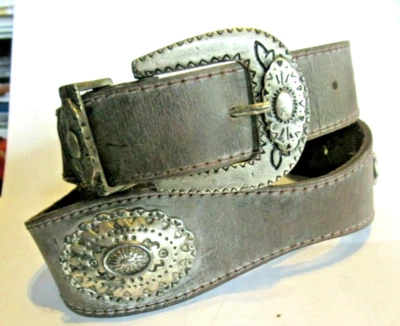 GUESS GEORGES MARCIANO CUERO CONCHO BEL Gris Plata Pequeño 1131 Foto 1 de 3