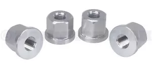 3/8" X 26T REGULAR axle nut set 7075 aluminum (SET OF 4) SILVER - Picture 1 of 1