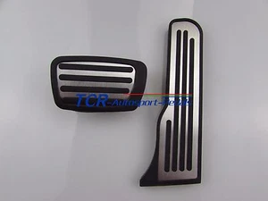 Juego de 2 piezas de cubierta de pedal de freno de combustible de gasolina AT para Cadillac CT6 2016 2017 sin taladro - Imagen 1 de 2