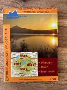 Allgäu - 0y Mittelberg Wertach Nesselwang Jungholz Luftbildpanorama Wanderkarte - Bild 1 von 1