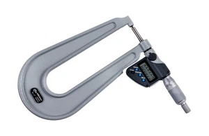 Mitutoyo 389-371-30 - Digimatic Sheet Metal Micrometer S-S  0"- 1"/25mm SPC IP65 - Picture 1 of 2