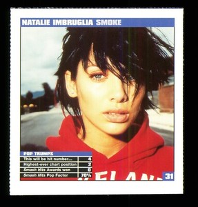 Smash Hits Songwords card 31 - NATALIE IMBRUGLIA - SMOKE - S3