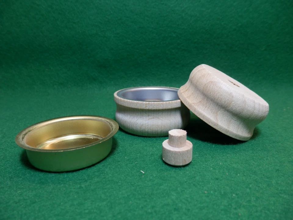 Teelichthalter Holztülle Ø 40mm Messingtülle Lichtertülle Pyramide umrüsten#70 - Bild 1 von 1