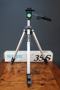 Slik 35S Tripod Lightweight Aluminium Professional Camera Vintage Boxed - Picture 1 of 11