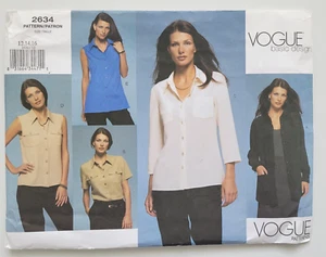 Vogue Pattern 2634 Misses Loose-Fitting Tops w/Variations Size 12-16 UNCUT - Picture 1 of 3