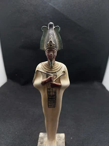 ANTIKE ÄGYPTISCHE ANTIQUITÄTEN SELTEN Statue des Osiris Herrn der Toten Schwarz Gold v. Chr. - Bild 1 von 7