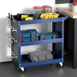 Giantz 3-Tier Large Tool Chest Trolley, Durable Toolbox Tools Storage Box Cabine - Picture 1 of 3