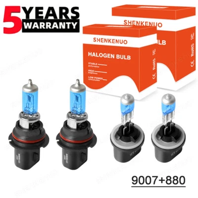 4x faros halógenos 9007 alto/bajo + 880 faros antiniebla para Mercury Sable 2002-2005 Foto 1 de 4