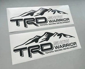 Calcomanía a rayas laterales TRD Snow Warrior para cama todo terreno Toyota Tacoma Tundra pegatina - Imagen 1 de 3