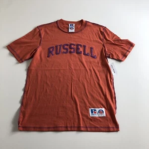 Russell Athletic Rundhalsausschnitt T-Shirt Herren Größe Small Orange Neu mit Etikett - Bild 1 von 5