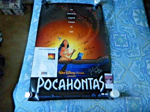 Signed Original Double Sided 27" x 40" Pocahontas Movie Poster PSA JSA - Picture 1 of 18