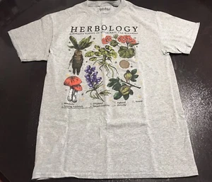 Harry Potter Hogwarts Herbology Medium Unisex Gray T-Shirt - Picture 1 of 4