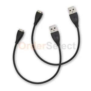 2 USB Charger For FITBIT CHARGE HR Wristband Fitness Activity Tracker Sync Cable - Picture 1 of 6