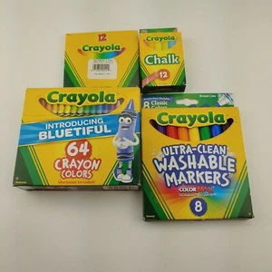 Crayola Crayons Chalk Markers Bundle Pack - Picture 1 of 4