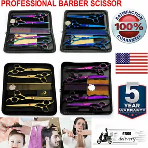 Professional Hair Cutting Thinning Scissors Barber Shears Hairdressing Salon Set - Picture 1 of 16