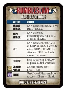 Rumbleslam BNIB Quick Reference Cards - Picture 1 of 10