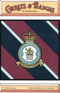 ROYAL AIR FORCE ( RAF) 101 SQUDRON POSTKARTE (WAPPEN & ABZEICHEN SERIE) - Bild 1 von 2