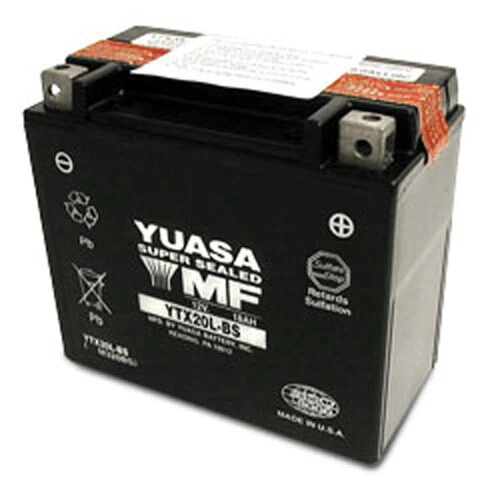 YUASA YTX20L-BS MAINTENANCE FREE 12 VOLT BATTERY - Image 1 of 1