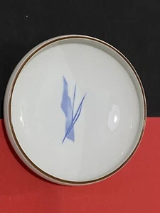 Japanese Winfield Porcelain Plate Firm Texture With Brown Rim Round 6''Tableware - Picture 1 of 11