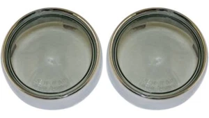 Custom Dynamics Bezel Lenses for ProBEAM Bullet Turn Signals Chrome Smoke Lens - Picture 1 of 1