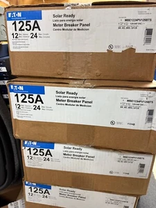 EATON MBE1224PV125BTS 24-Circuit 12-Space Type BR Solar Ready Meter Breaker 125A - Picture 1 of 2