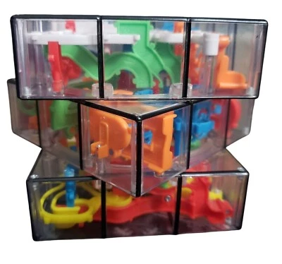 3D Rubiks Cube Perplexus Fusion Labyrinth Puzzle Brain Teaser Maze Game - Image 1 of 4