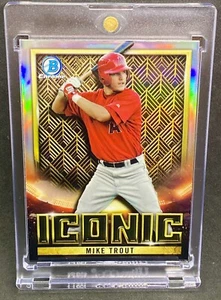 Mike Trout RARE REFRACTOR INVESTMENT CARD SSP BOWMAN CHROME ANGELS MVP MINT - Picture 1 of 2