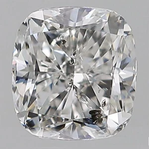 IGI CERTIFIED 2 Ct. Natural Diamond H Color Cushion Cut SI2 Clarity Diamond - Picture 1 of 4
