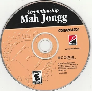 Championship Mah Jongg CD-Rom Game by Cosmi / NetZero CDRAZ84201 - Picture 1 of 2