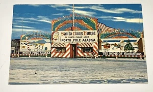 North Pole Santa Claus House 1961 Alaska Vintage Postcard - Picture 1 of 3